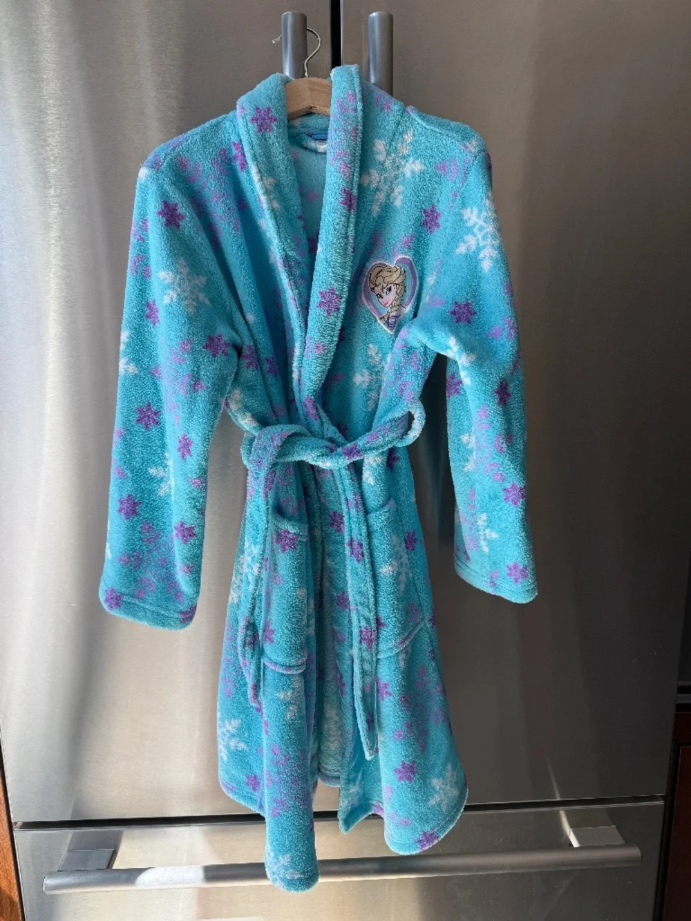 Disney Frozen Fleece Girls Robe Size 7/8